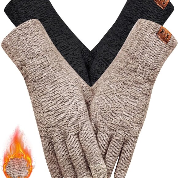 Women’s Winter Gloves Touchscreen Knit Warm Thermal Elastic Gloves for Cold Weat - Picture 7 of 7